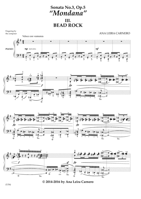 Bead Rock For Solo Piano Page 2