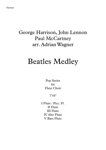 Beatles Medley Flute Choir Arr Adrian Wagner Page 2