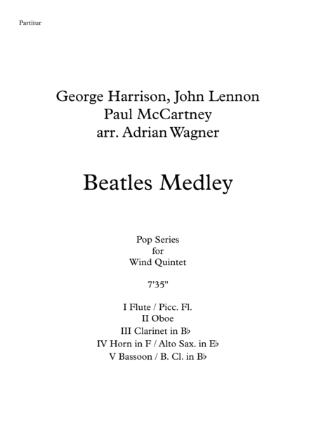 Beatles Medley Wind Quintet Arr Adrian Wagner Page 2