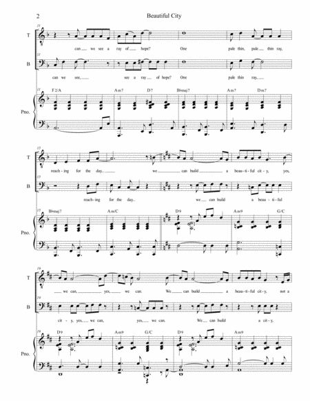 Beautiful City Duet For Tenor And Bass Solo Page 2