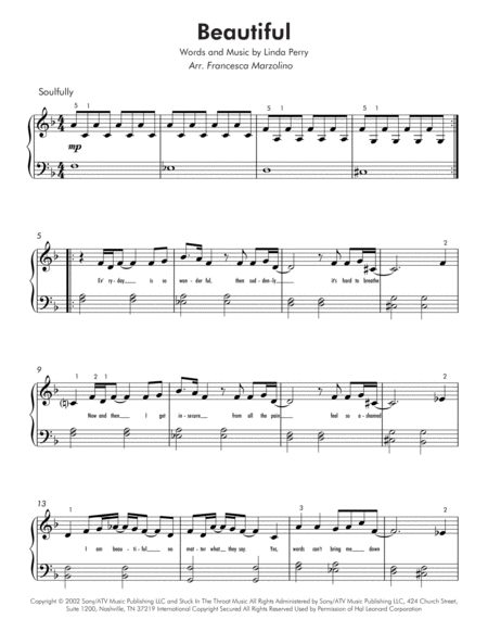 Beautiful Easy Piano Page 2