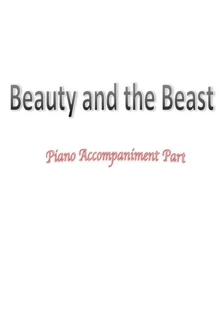 Beauty And The Beast Flute And Piano 2017 Fantastic Version Page 2