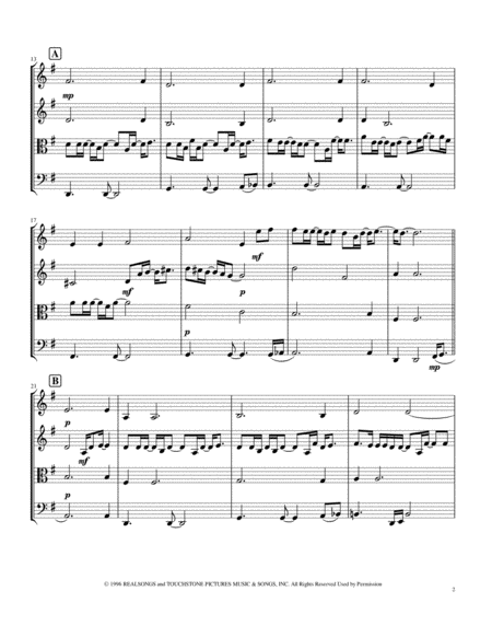 Because You Loved Me Celine Dion String Quartet Page 2