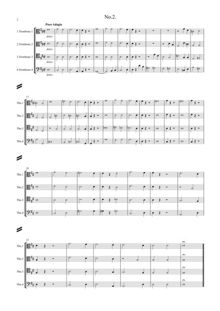 Beethoven Drei Equale Three Equali Woo 30 Trombone Quartet Page 2