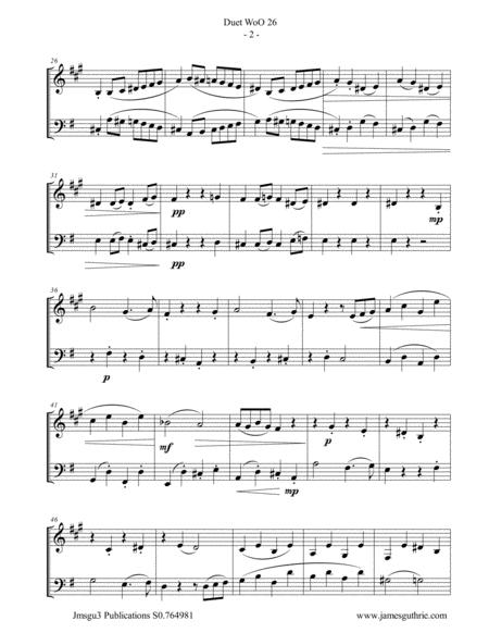 Beethoven Duet Woo 26 For Bass Clarinet Bassoon Page 2