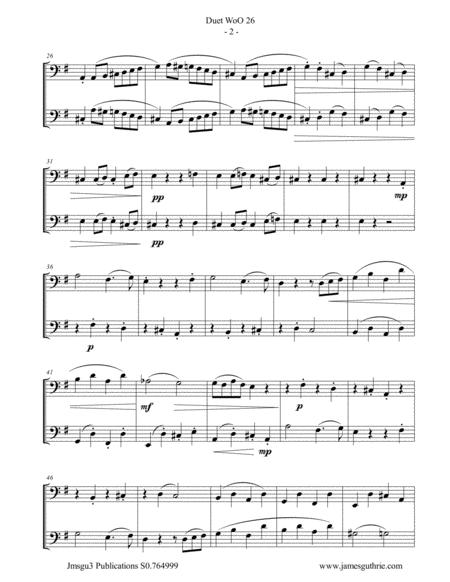 Beethoven Duet Woo 26 For Bassoon Contrabassoon Page 2