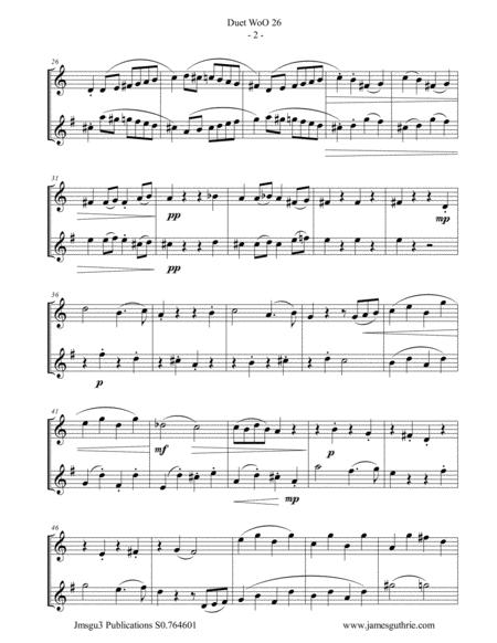 Beethoven Duet Woo 26 For Tenor Baritone Sax Page 2