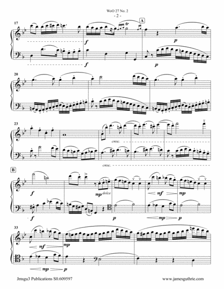 Beethoven Duet Woo 27 No 2 For Alto Flute Cello Page 2