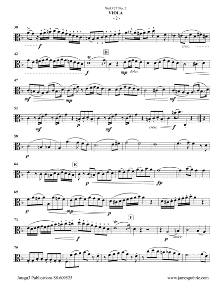 Beethoven Duet Woo 27 No 2 For Viola Cello Page 2