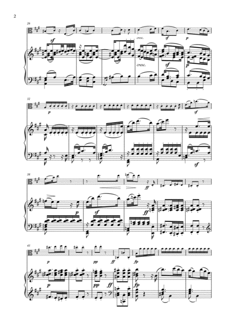 Beethoven Larghetto For Viola And Piano Page 2