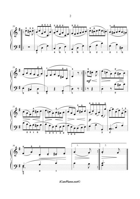 Beethoven Minuet In G Major Woo 10 No 2 Page 2