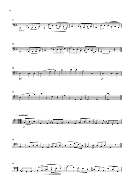 Beethoven Sonatina In G Major For Double Bass Page 2