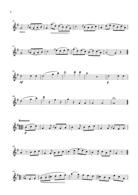 Beethoven Sonatina In G Major For Violin Page 2