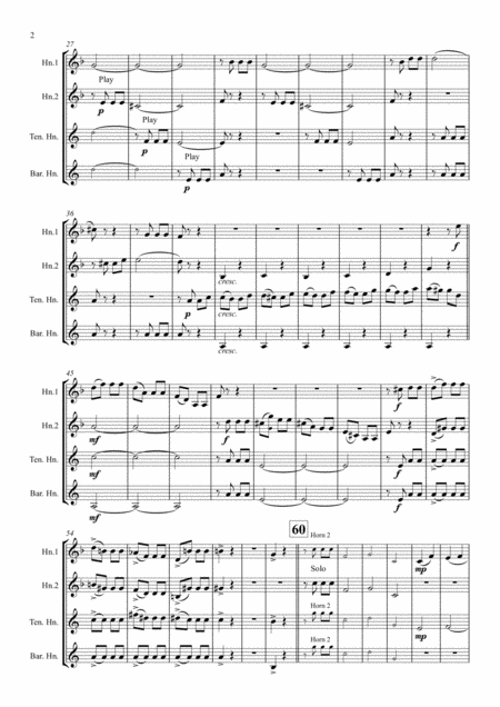 Beethovens 5th Symphony 1st Movement Horn Quartet Arrangement Thomas H Graf Page 2