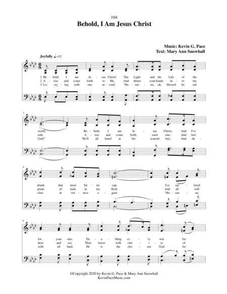 Behold I Am Jesus Christ A Sacred Hymn Page 2