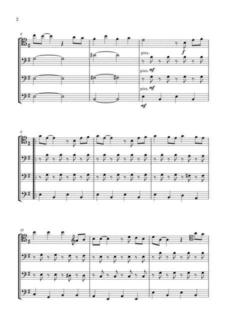 Bella Ciao For Cello Quartet Page 2