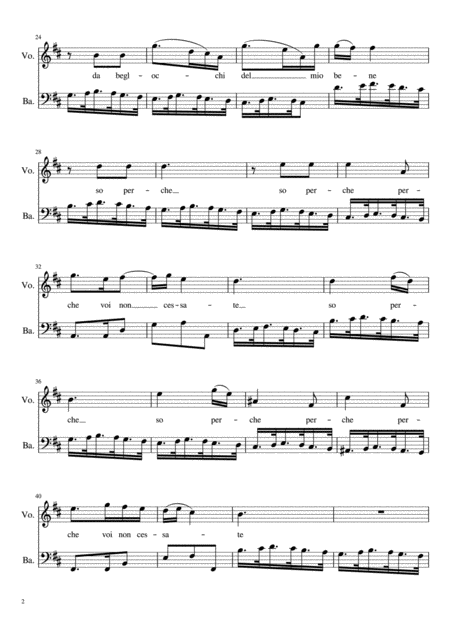 Belle Stille Che Grondate Complete Score With Parts Page 2