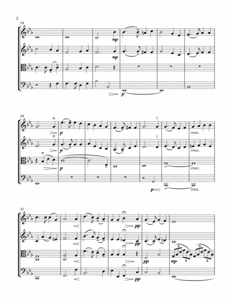 Beneath The Cross Of Jesus For String Quartet Page 2