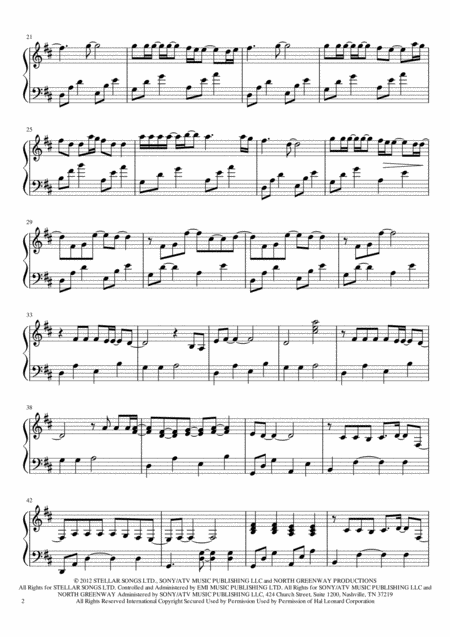 Beneath Your Beautiful Labrinth Harp Solo Page 2
