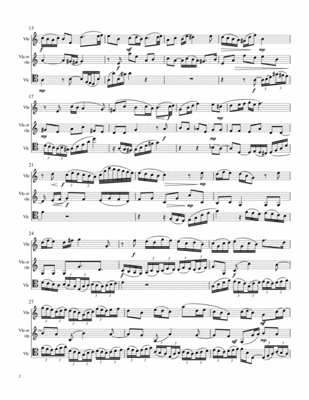 Benedictus From The B Minor Mass Bwv 232 24 Js Bach Arranged For Cello Viola Or Violin And Violin Trio Page 2