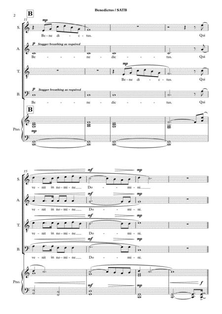 Benedictus Satb Page 2