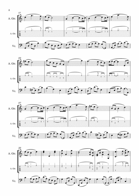 Berceuse Guitar And Cello Page 2