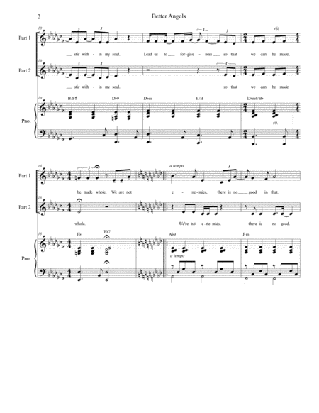 Better Angels For 2 Part Choir Page 2