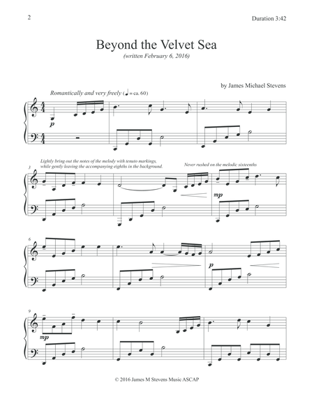 Beyond A Velvet Sea Romantic Piano Page 2