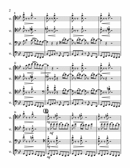 Billie Jean Cello Quartet Page 2