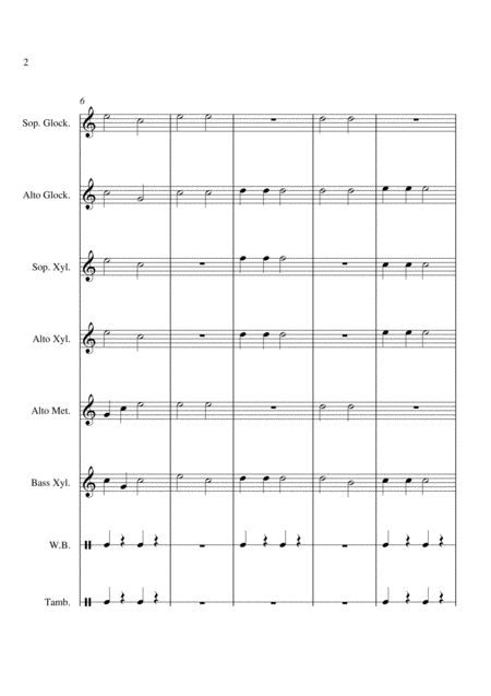 Bingo For Orff Ensemble Page 2