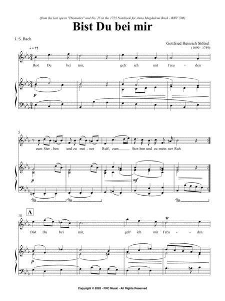 Bist Du Bei Mir For Soprano Solo And Piano Accompaniment Page 2