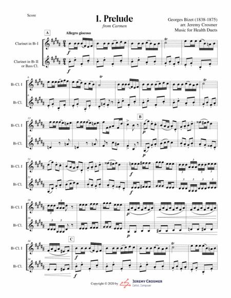 Bizet Prelude Habanera And Toreador From Carmen Music For Health Duet Clarinet Clarinet Bass Page 2