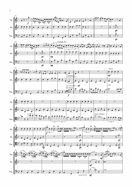 Black And Tan Fantasy Brass Trio Page 2