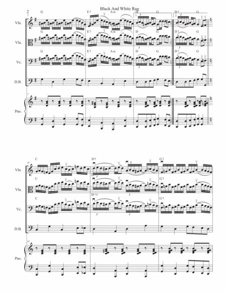Black And White Rag For Solo Violin Viola Cello Page 2