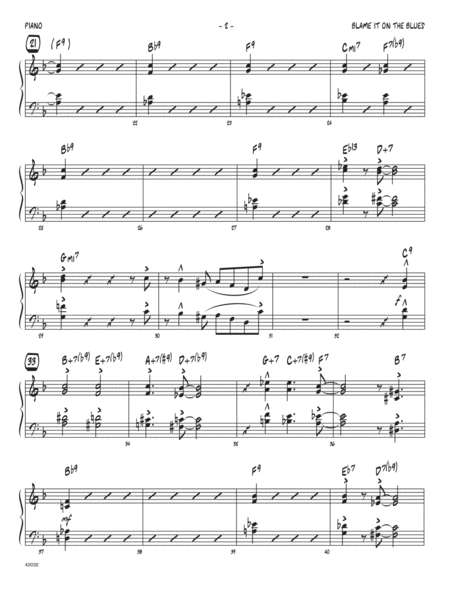 Blame It On The Blues Piano Page 2