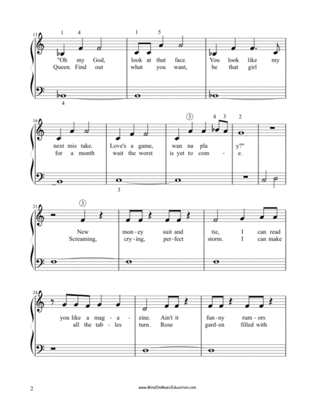 Blank Space Easy Piano Solo Page 2