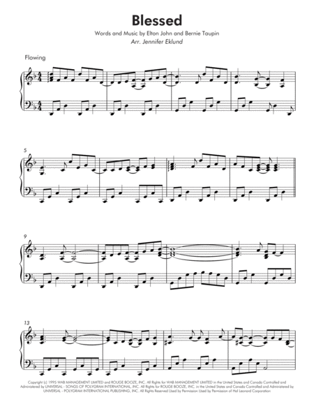 Blessed Intermediate Piano Page 2