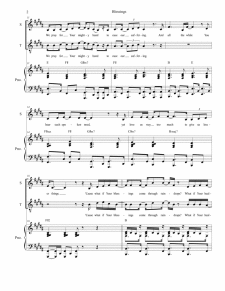 Blessings Duet For Soprano And Tenor Solo Page 2