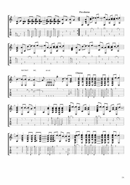 Blinding Lights Fingerstyle Guitar Page 2