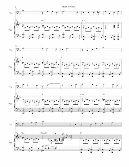 Blue Christmas Cello Solo And Piano Page 2