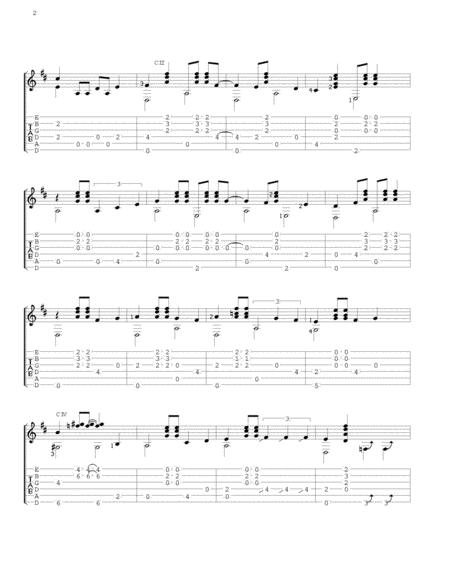 Blue Christmas For Fingerstyle Guitar Arranged By Ed Wright Page 2