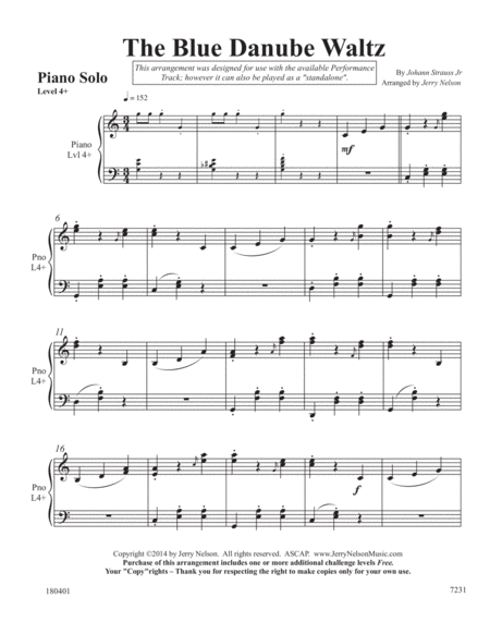 Blue Danube Waltz The 3 For 1 Piano Arrangements Page 2