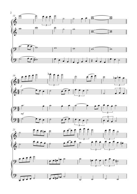 Blue Skies Piano Duet Page 2