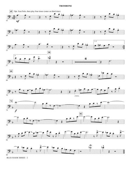 Blue Suede Shoes Arr Kirby Shaw Trombone Page 2