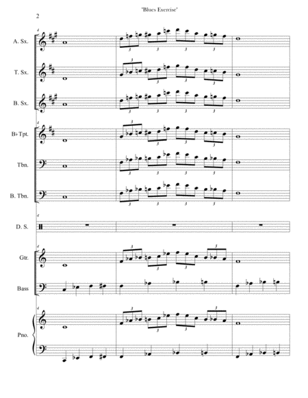 Blues Exercise Jazz Band No 1 Page 2