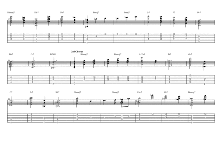 Bluesette Jazz Guitar Chord Solo Page 2