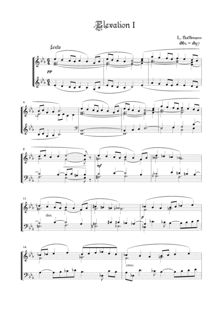 Boellmann Lion Elevation I And Xiii For Organ Page 2