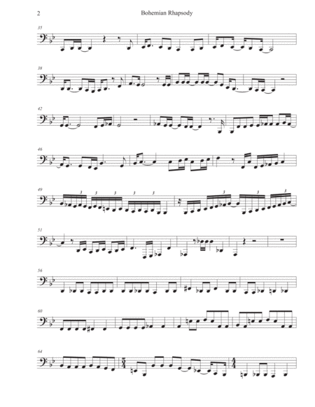 Bohemian Rhapsody Original Key Tuba Page 2