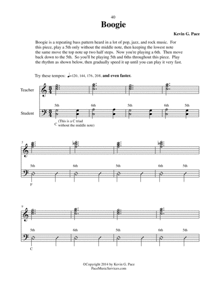 Boogie Easy Improvised Piano Duet Page 2