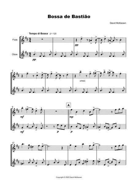 Bossa De Bastio For Flute And Oboe Duet Page 2